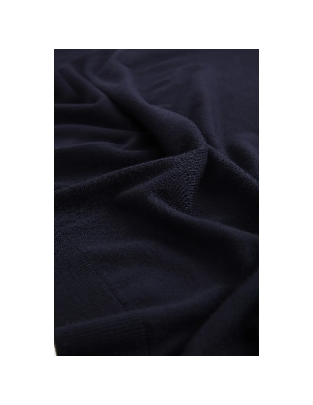 Polo Lana Merino Melton Blue
