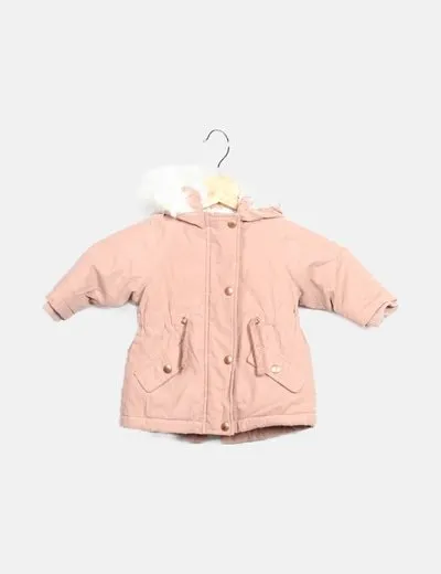 Primark Abrigo rosa combinado pelo
