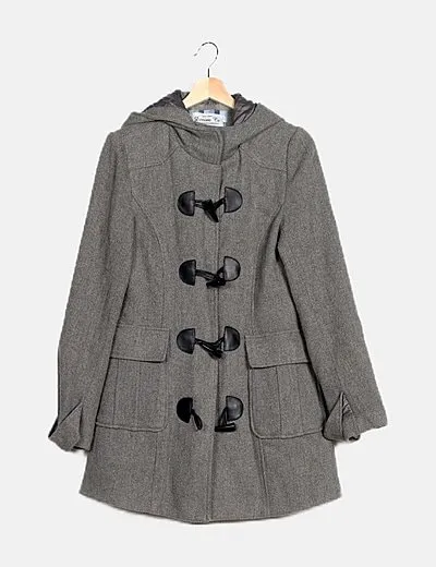 Primark Chaqueta gris capucha