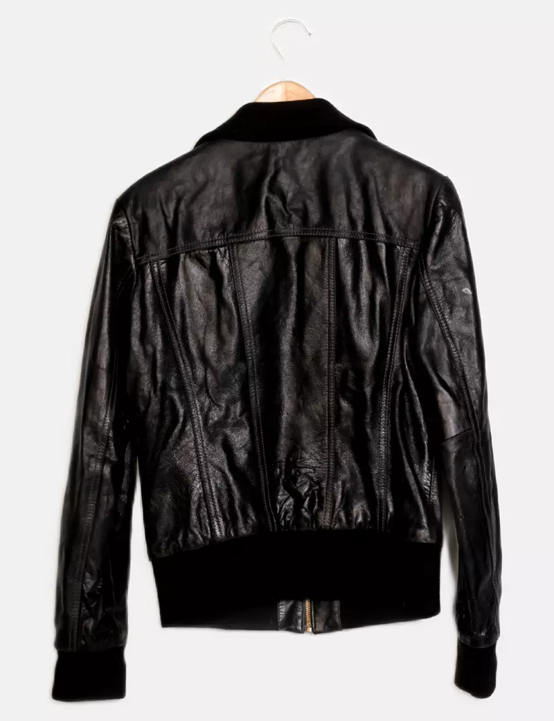 Promod Chaqueta biker Polipiel