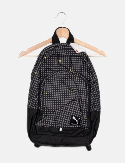 Puma Mochila negra estampada