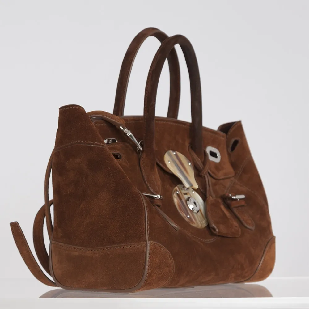 Ralph Lauren Bolso Ricky 27 Ante Marrón