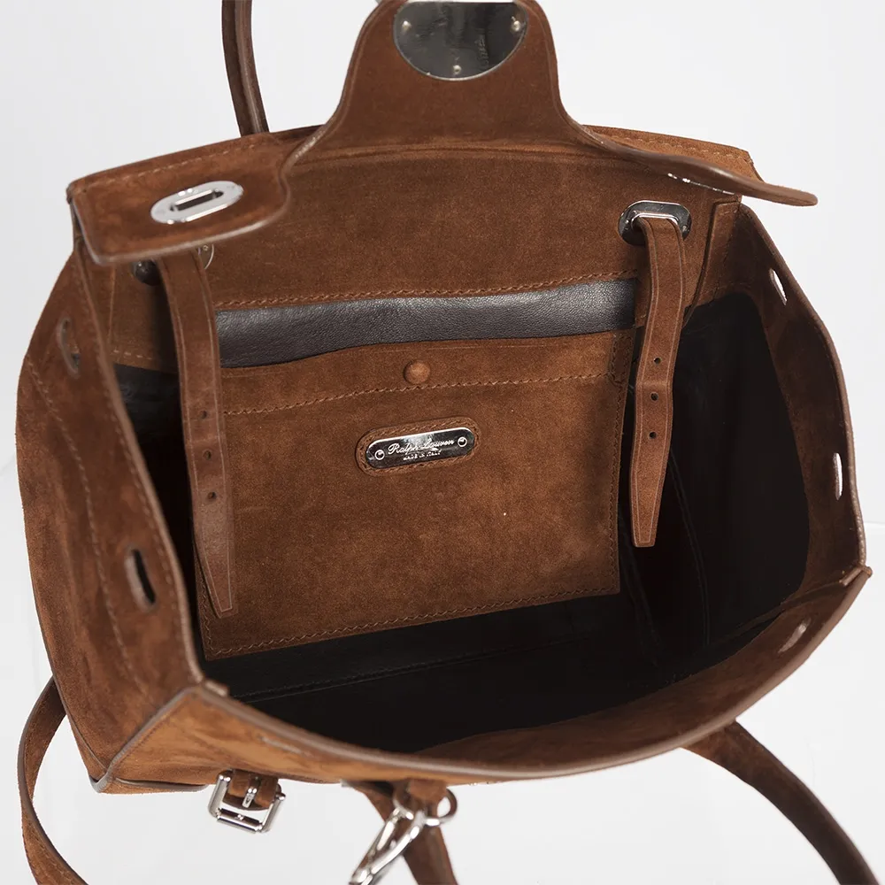 Ralph Lauren Bolso Ricky 27 Ante Marrón