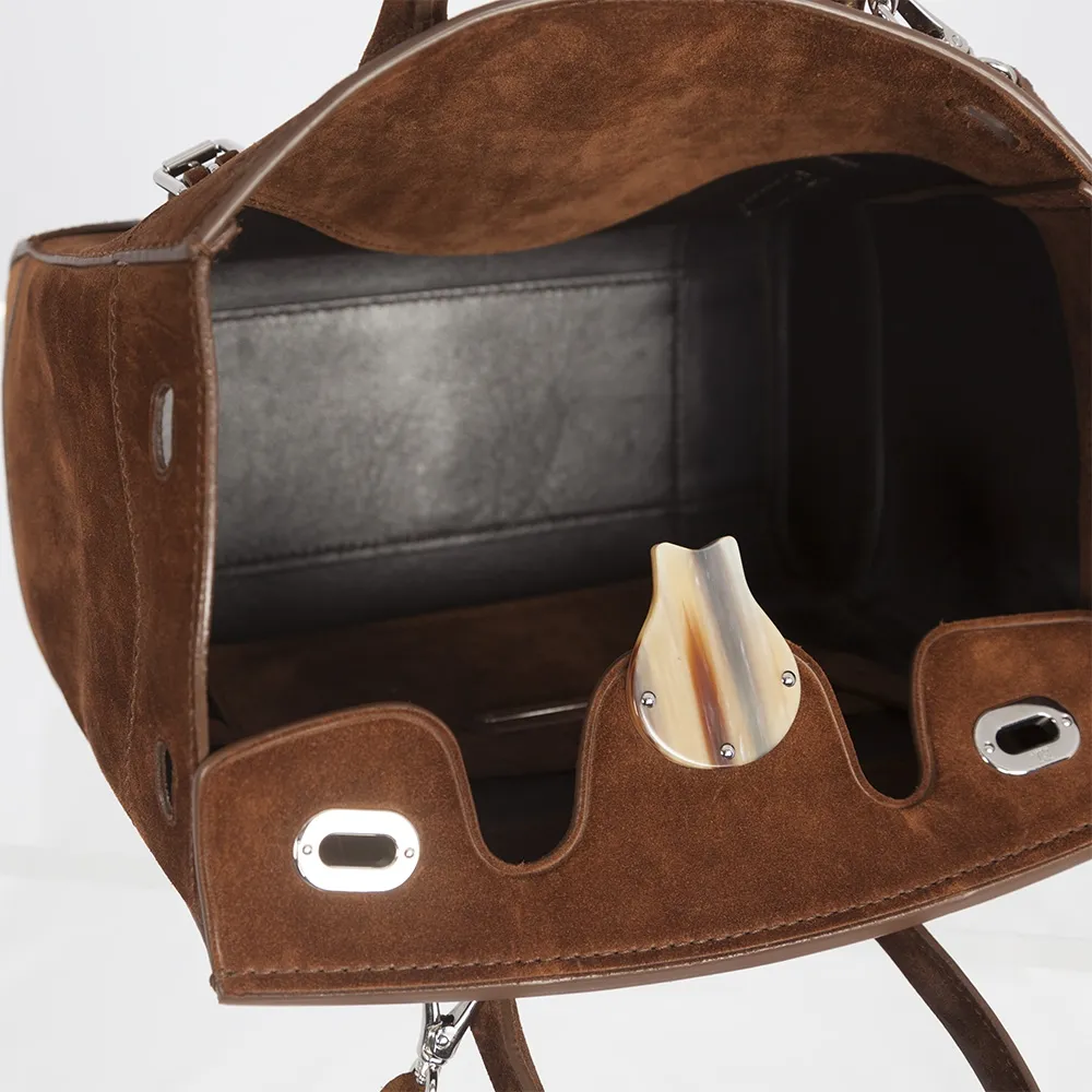 Ralph Lauren Bolso Ricky 27 Ante Marrón