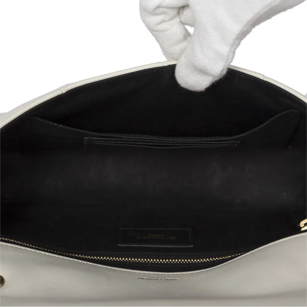 Saint Laurent Bolso Jamie Mediano Beige