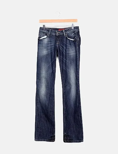 Salsa Jeans Pantalón azul denim bootcut