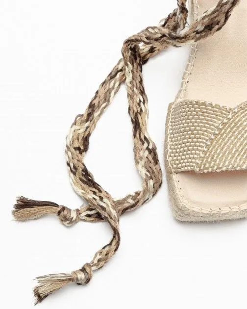 Sandalias con cuña PROF Moon 13 Camel