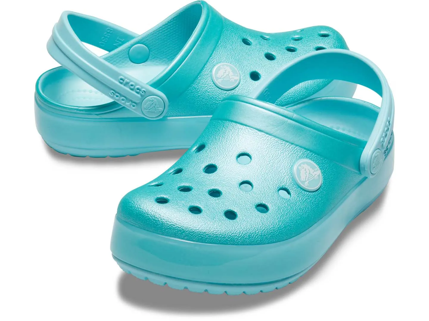 Sandalias Crocs Crocband Ice Pop Azul Para Niña