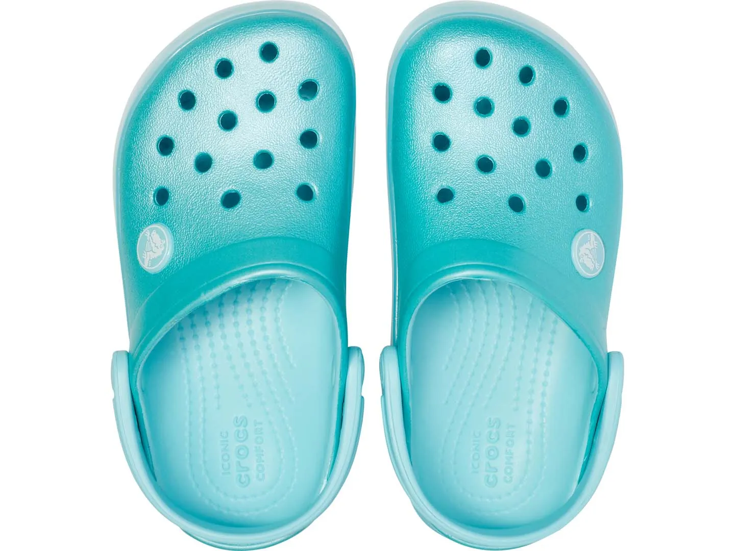 Sandalias Crocs Crocband Ice Pop Azul Para Niña