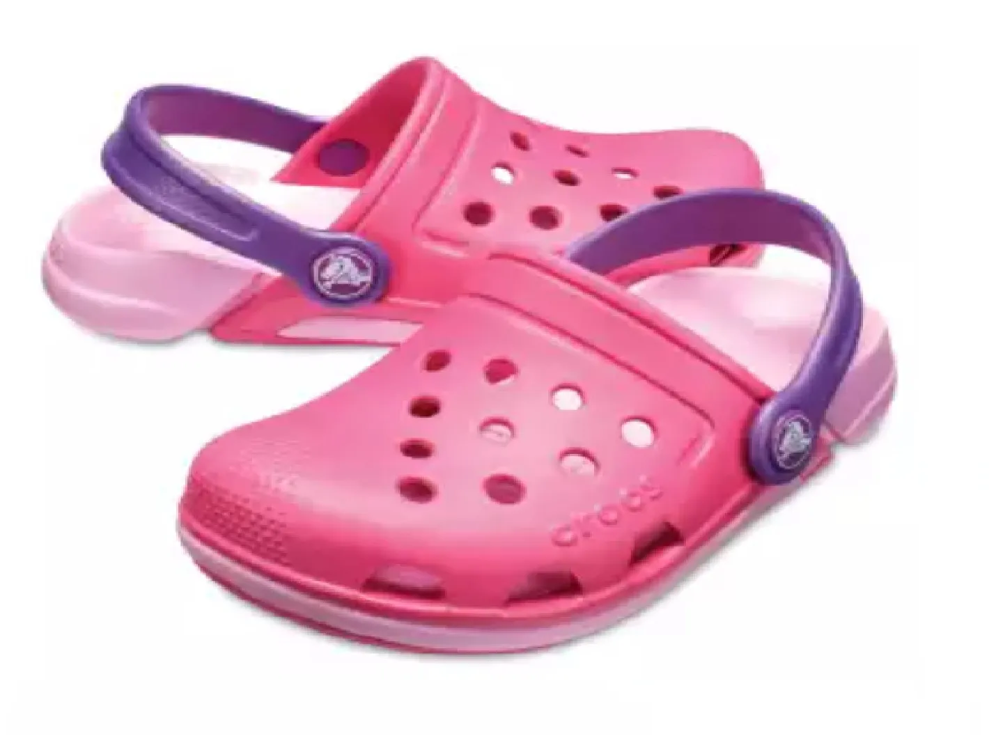 Sandalias Crocs Electro Rosa Para Niña