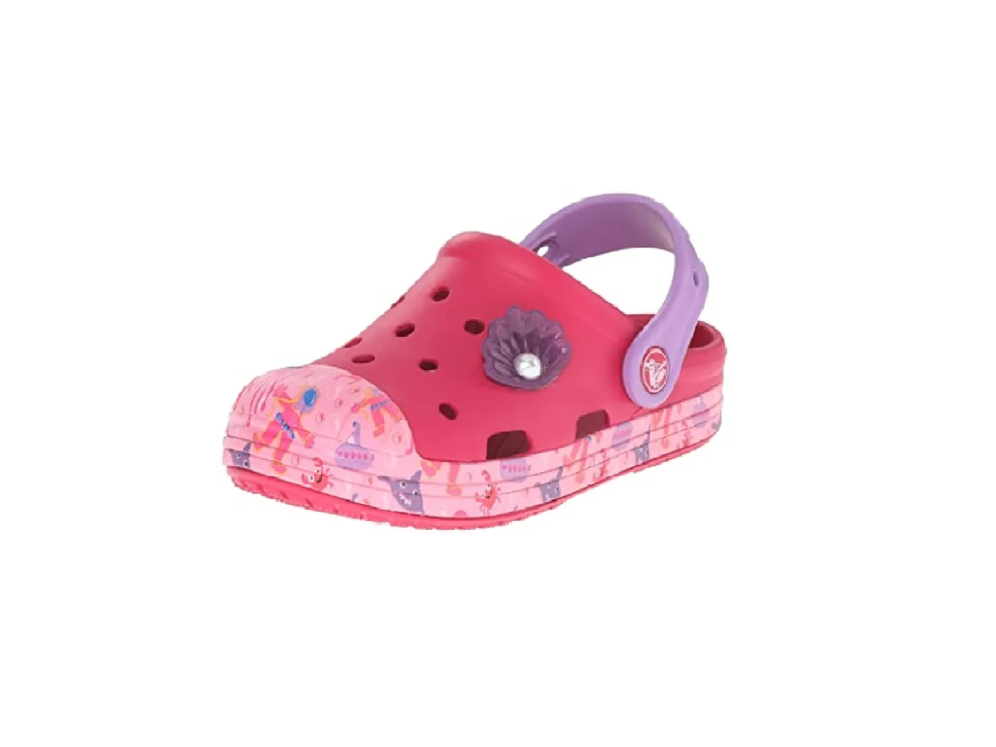 Sandalias Crocs Graphic Rosa Para Niña