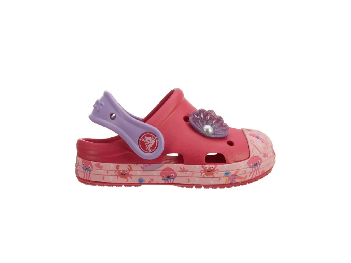 Sandalias Crocs Graphic Rosa Para Niña