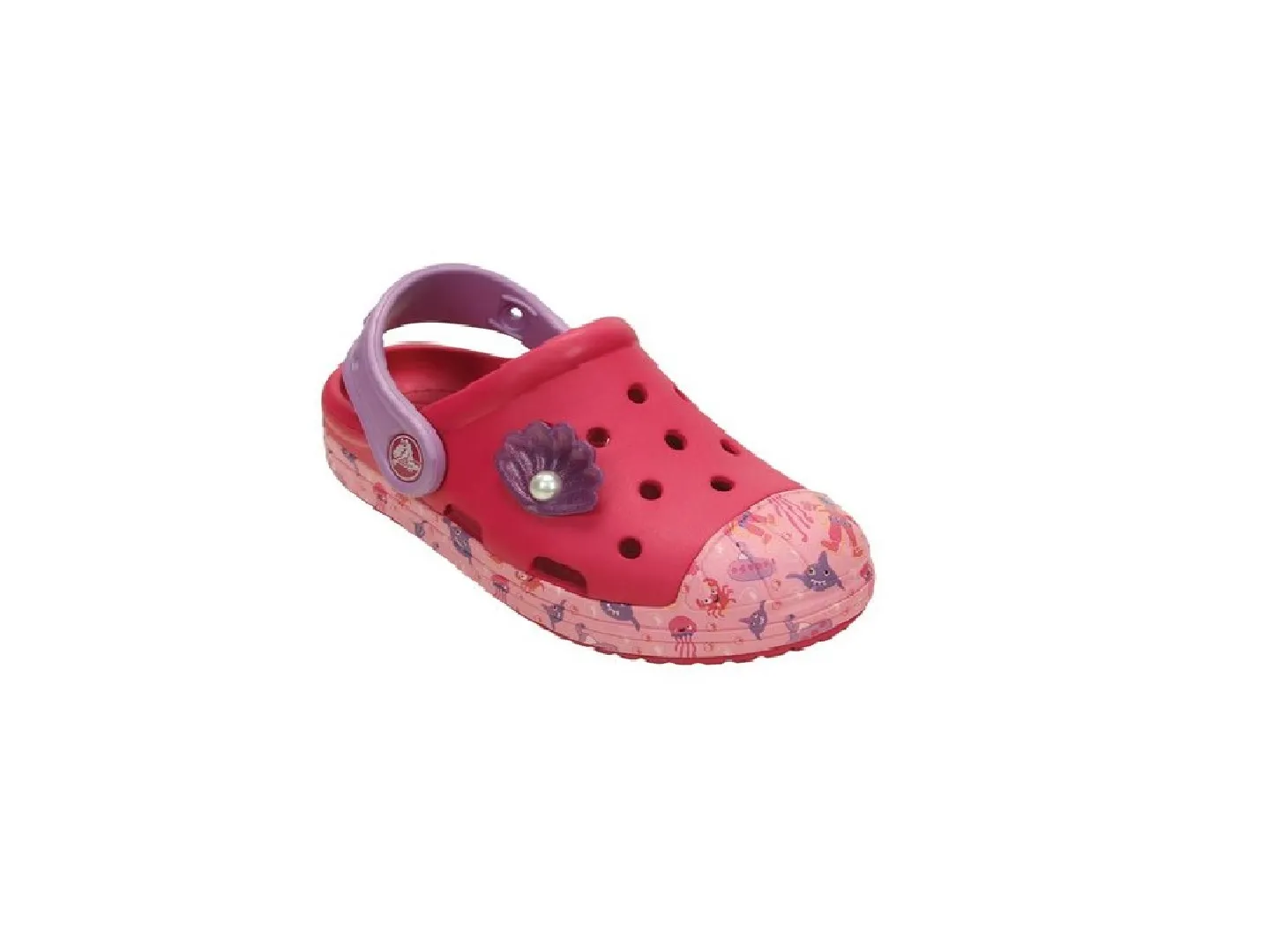 Sandalias Crocs Graphic Rosa Para Niña