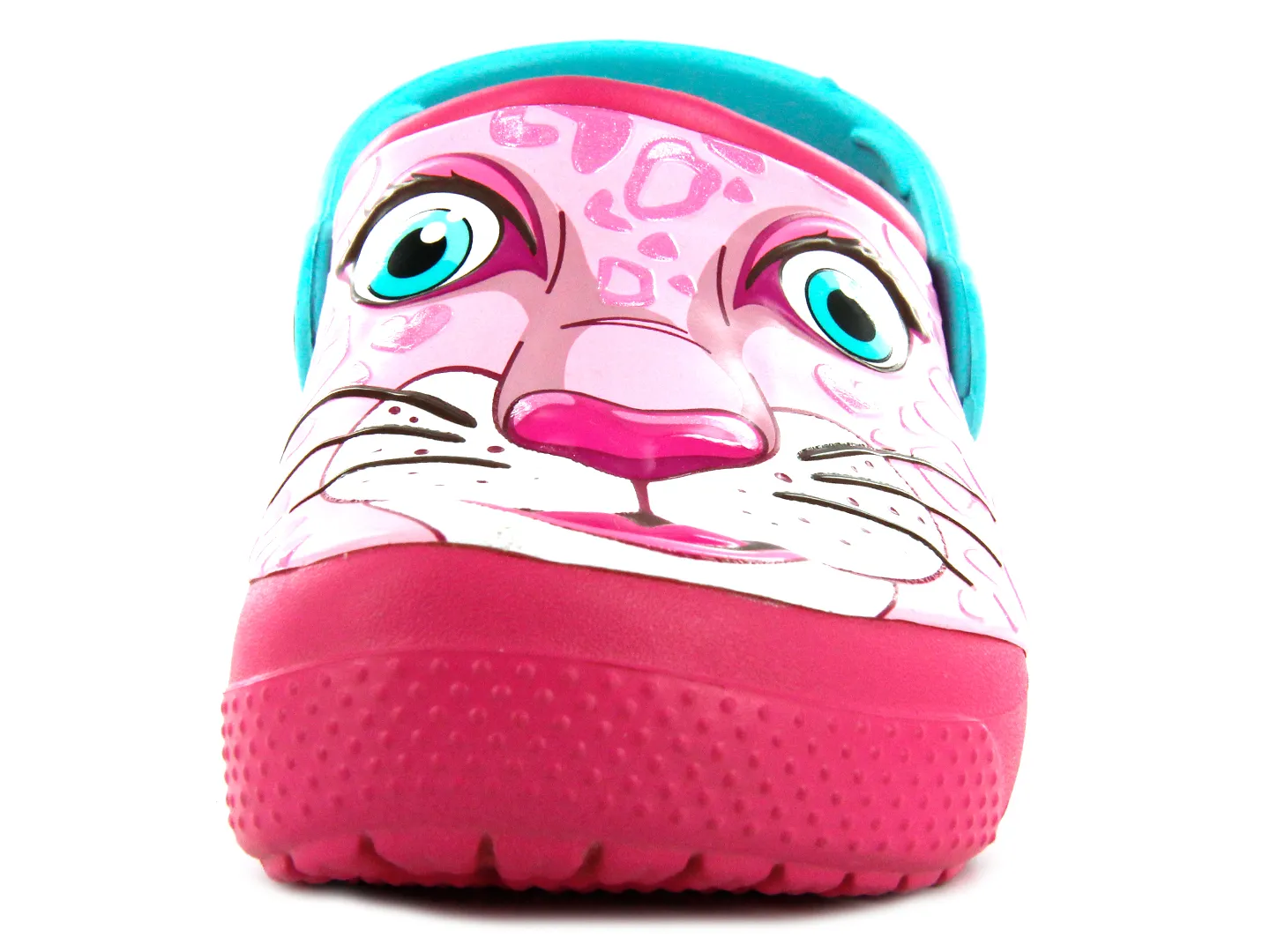 Sandalias Crocs Leopard Rosa Para Niña