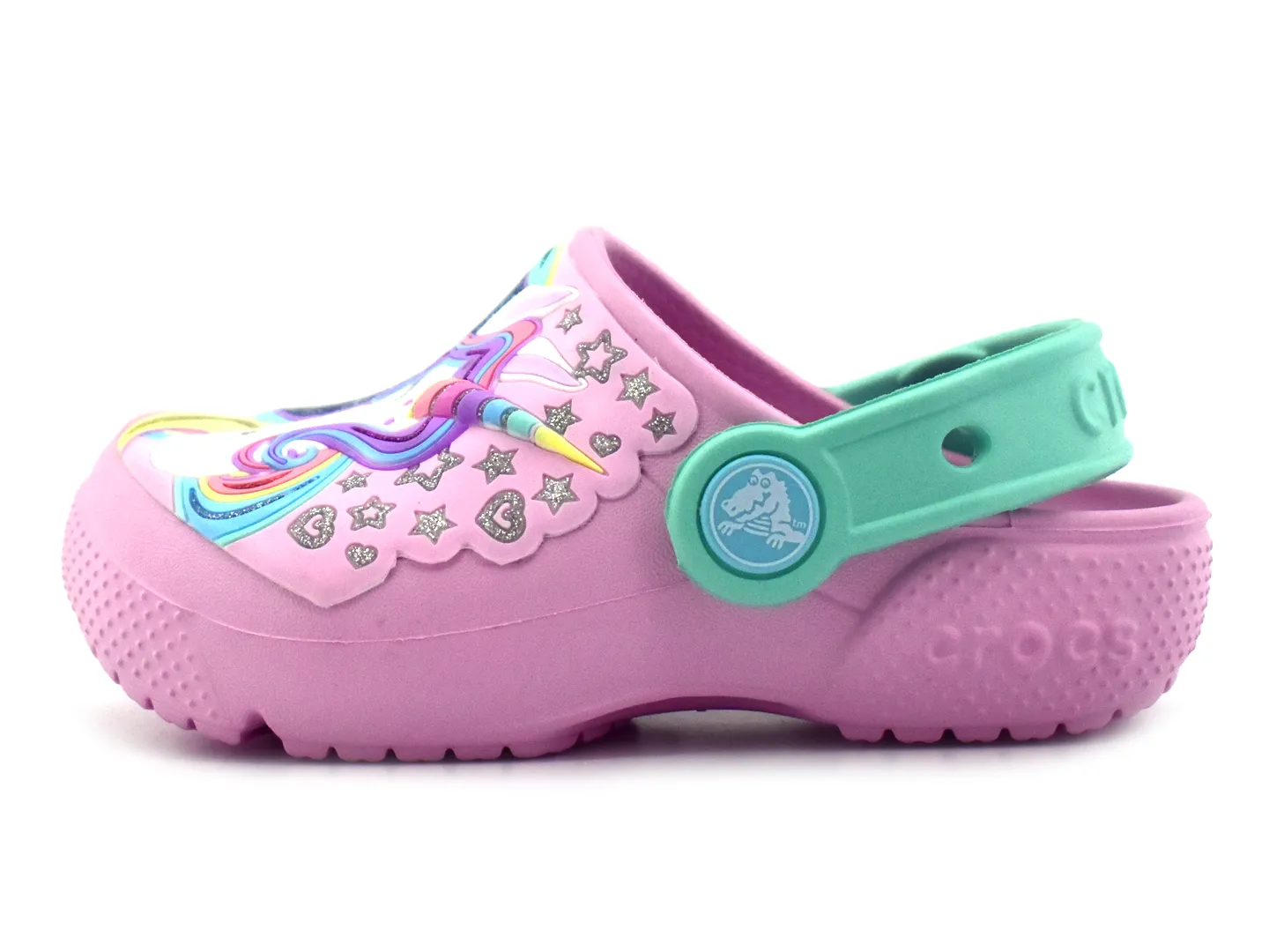 Sandalias Crocs Unicorn Rosa Para Niña