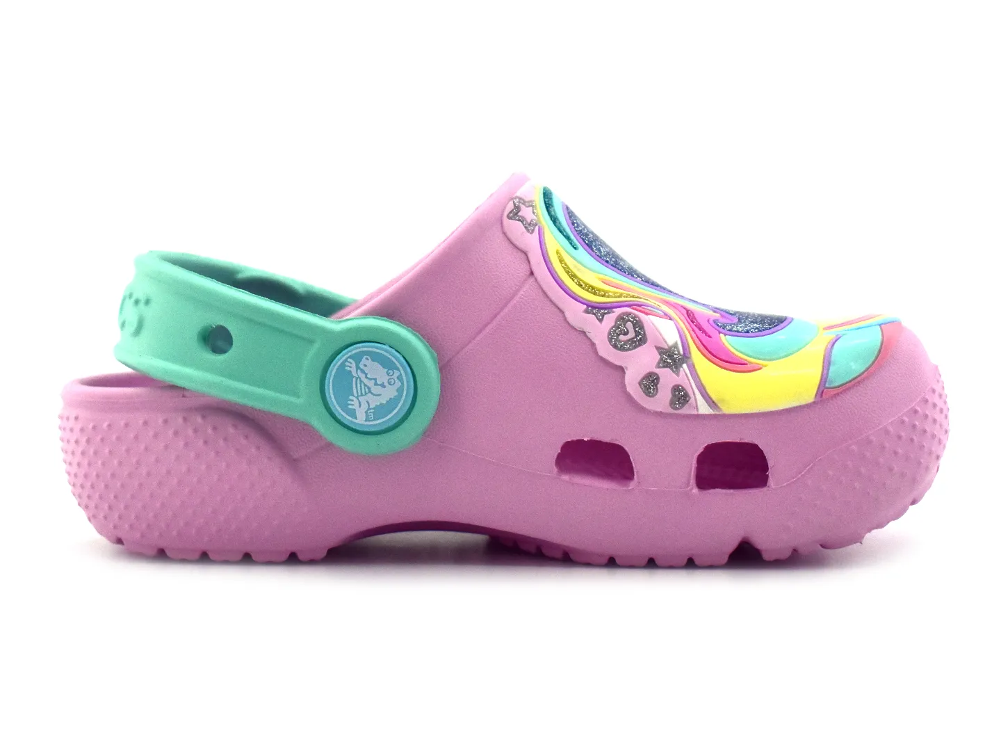 Sandalias Crocs Unicorn Rosa Para Niña