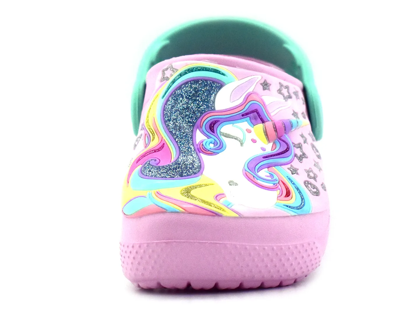 Sandalias Crocs Unicorn Rosa Para Niña