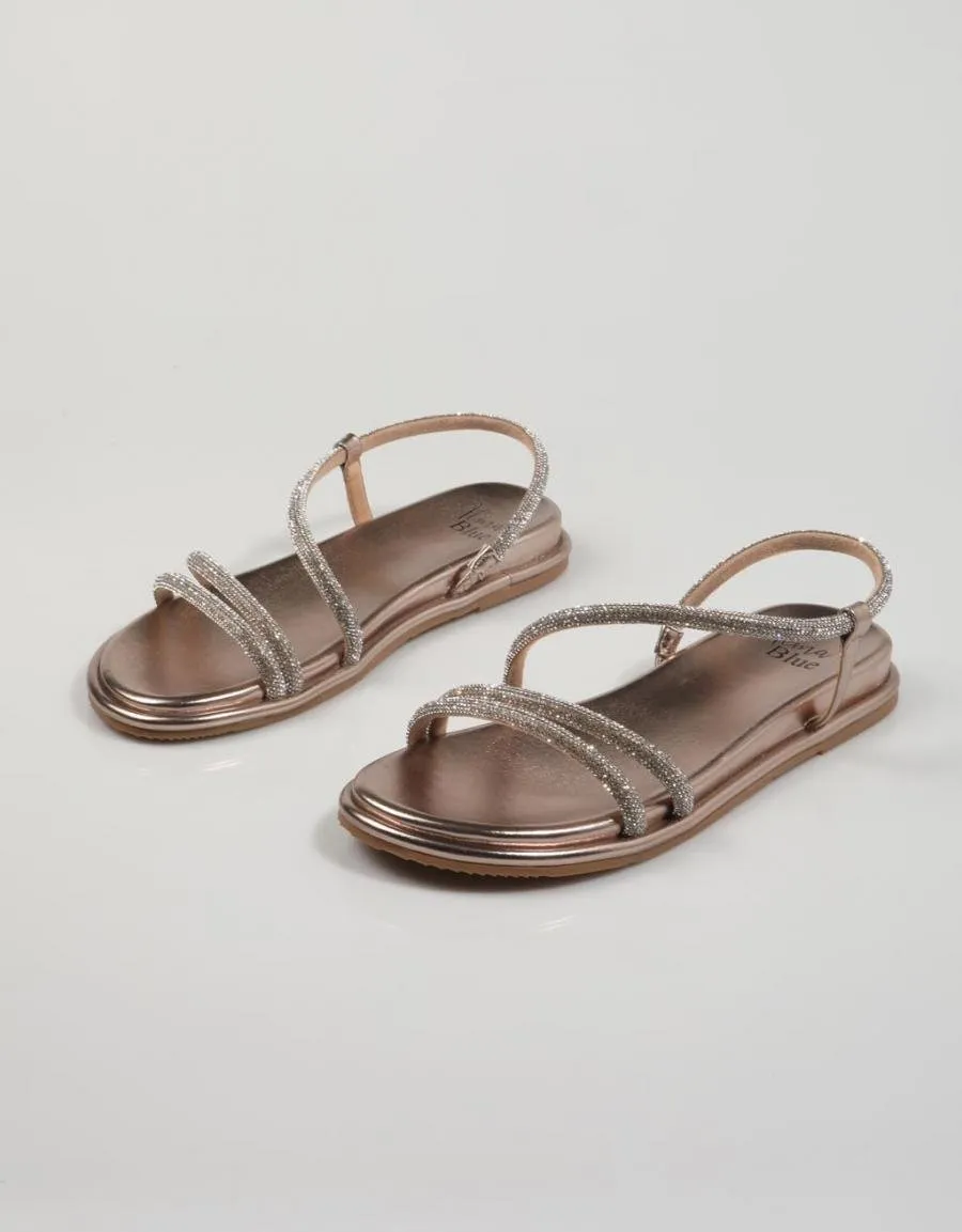  sandals ALMA BLUE Bl en Bronze 82521