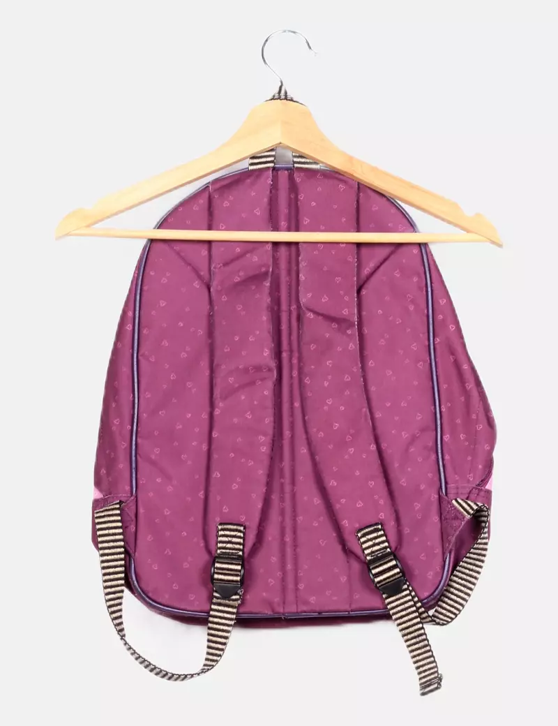 SANTORO Mochila morada estampada