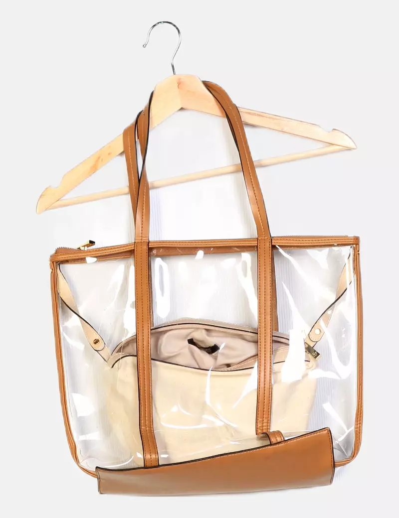 Sfera Bolso semitransparente marrón