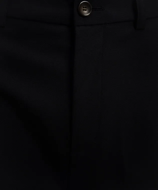 Solotre Black pants with wool