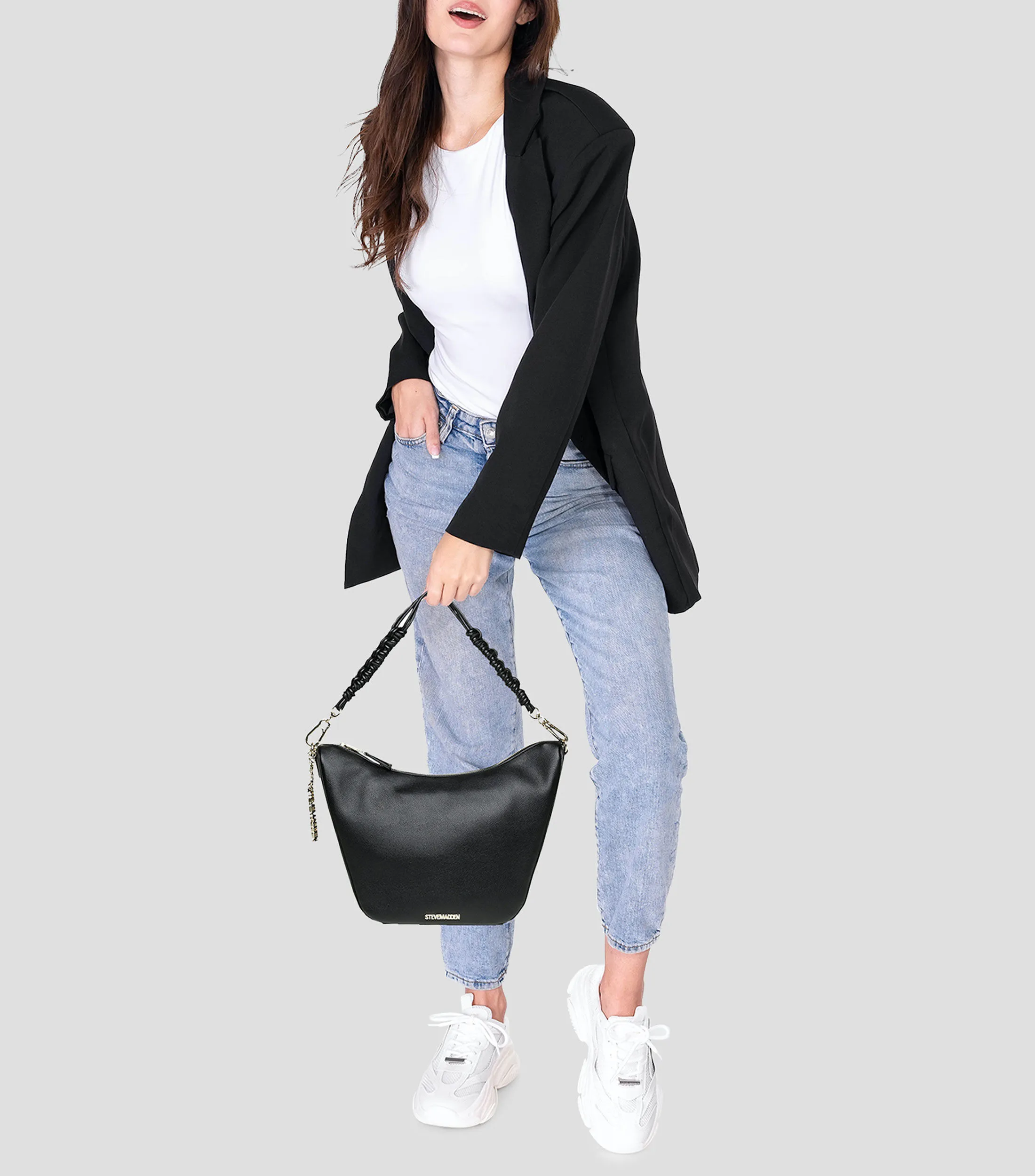 Steve Madden Bolso Hobo con logo Mujer