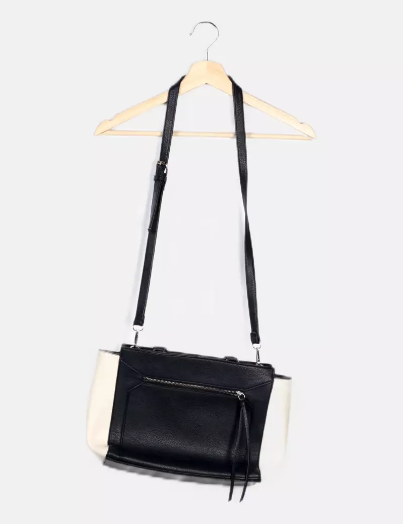 Stradivarius Bolso azul marino shopper
