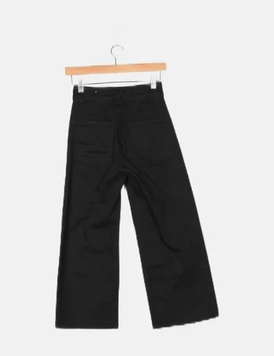 Stradivarius Jeans denim culotte negro