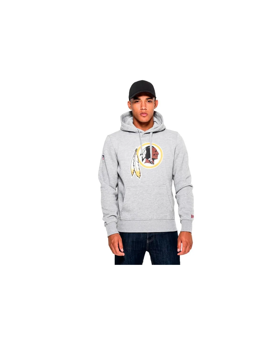Sudadera New Era NFL Regular Washington Commanders Gris Hombre