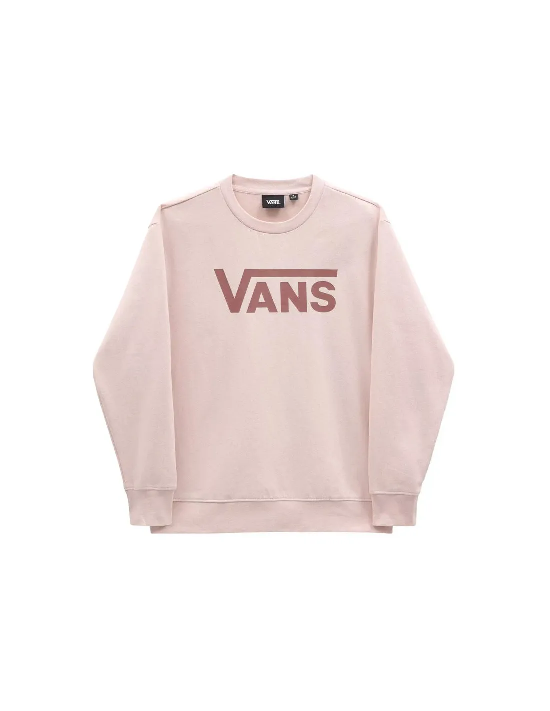 Sudadera Vans Drop V Logo BFF Crew Sepia Rose Mujer