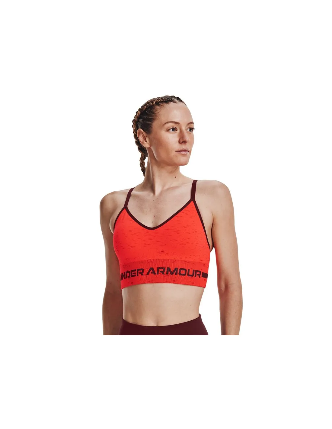 Sujetador Deportivo Under Armour Seamless Low Long Heather Mujer