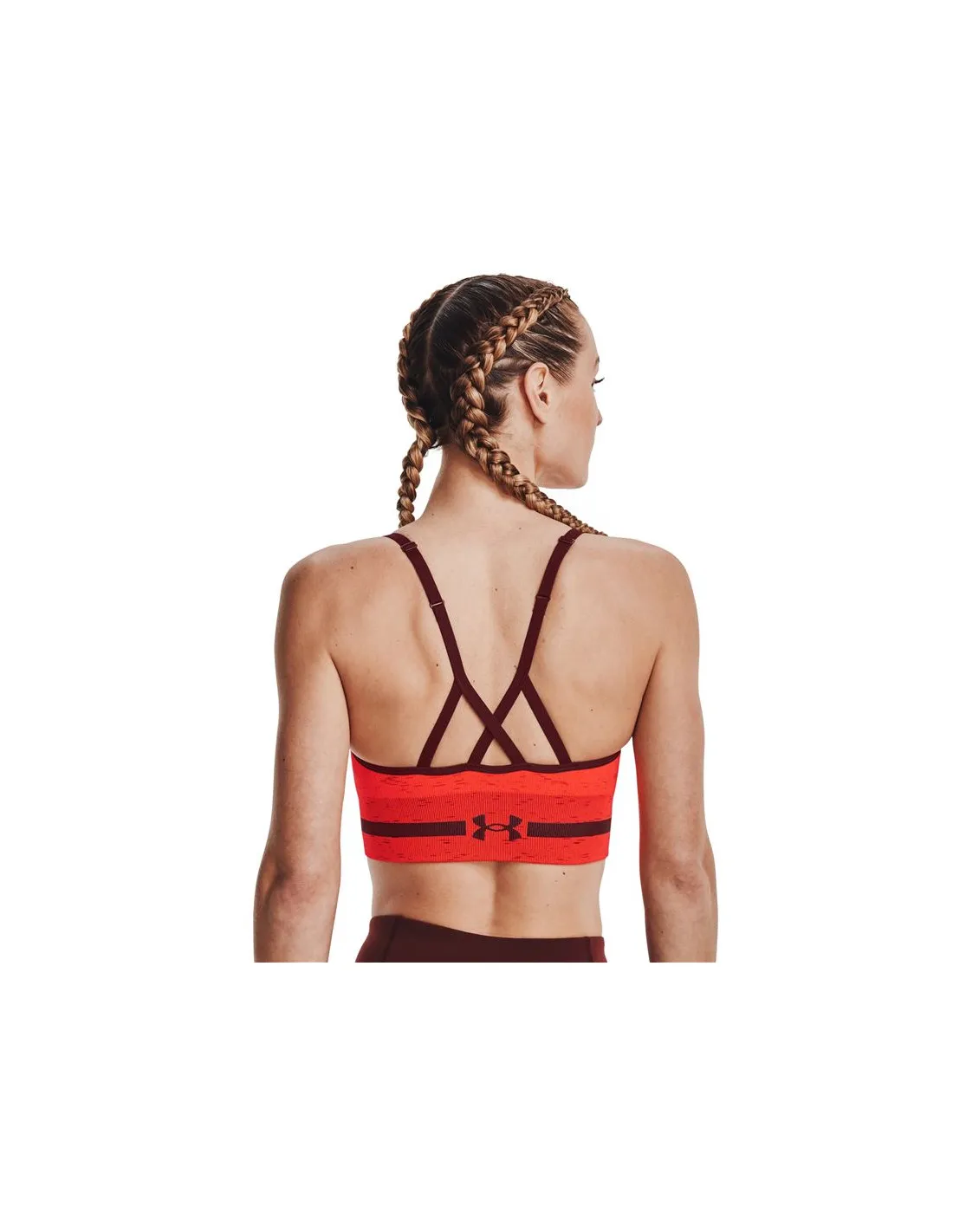 Sujetador Deportivo Under Armour Seamless Low Long Heather Mujer