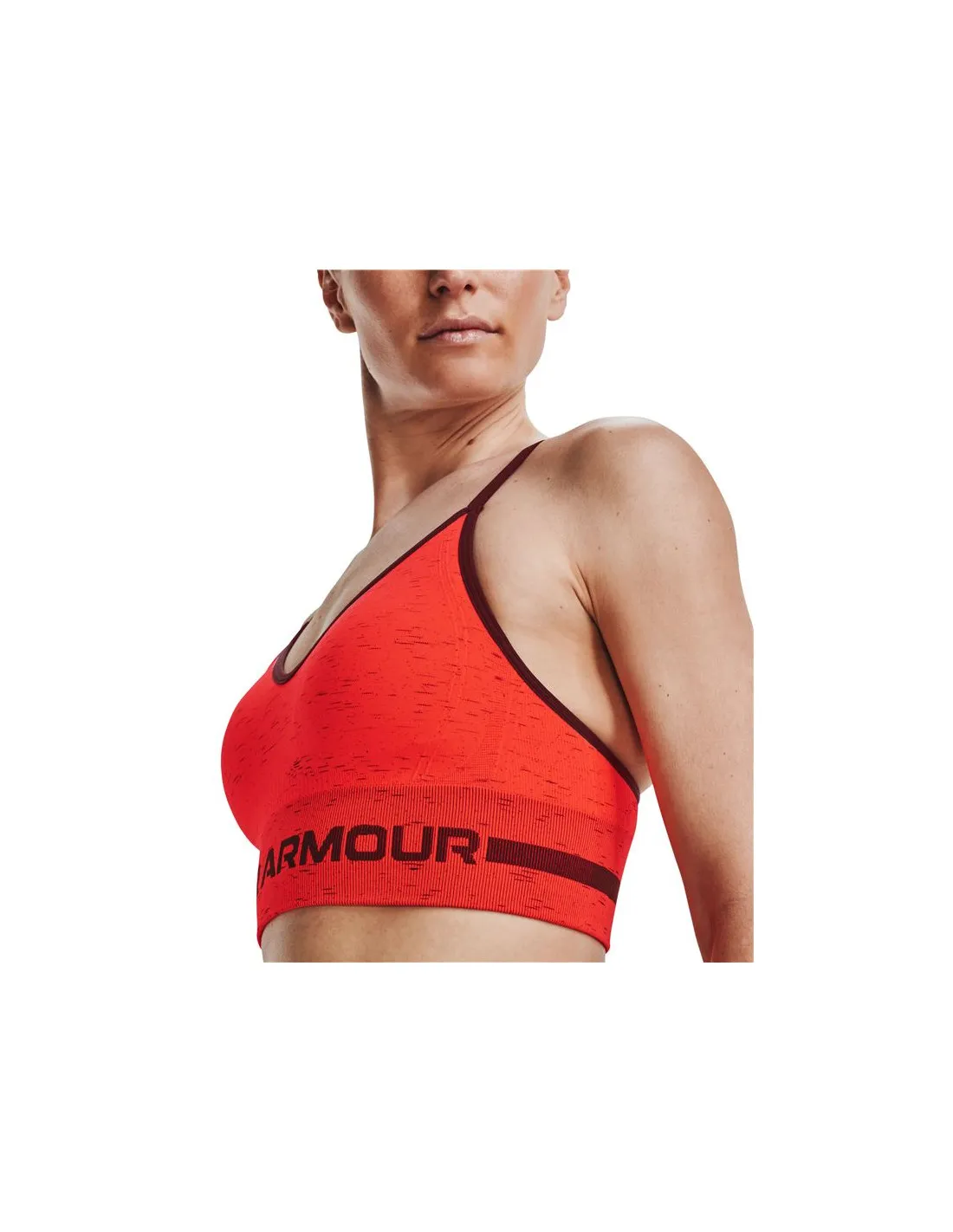 Sujetador Deportivo Under Armour Seamless Low Long Heather Mujer