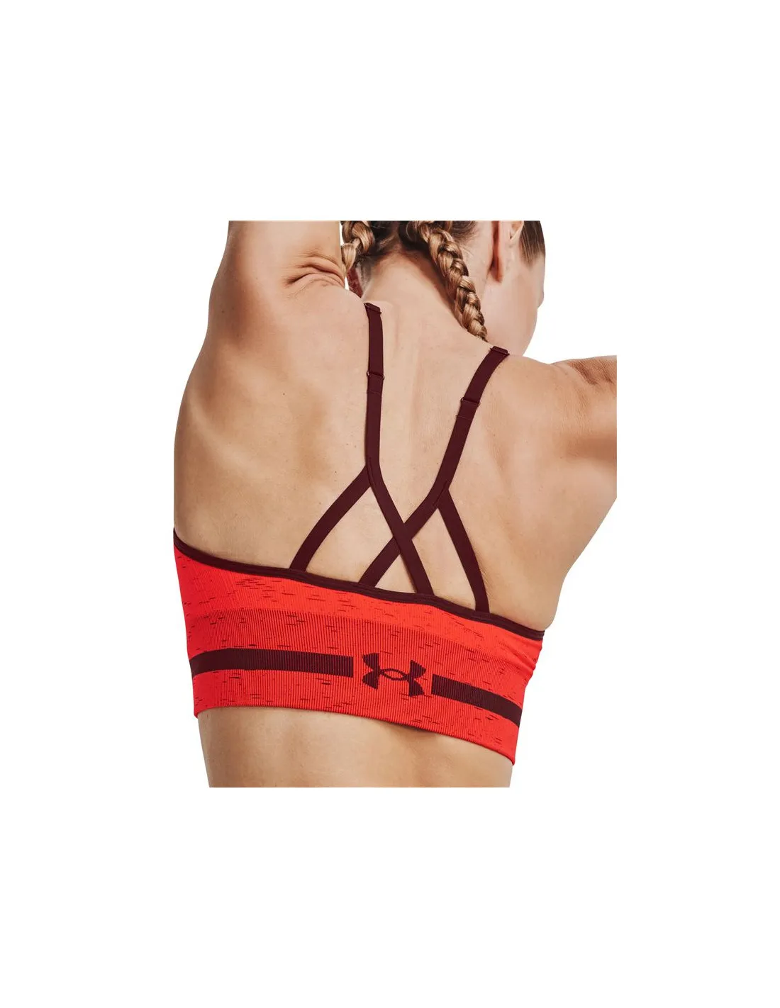 Sujetador Deportivo Under Armour Seamless Low Long Heather Mujer
