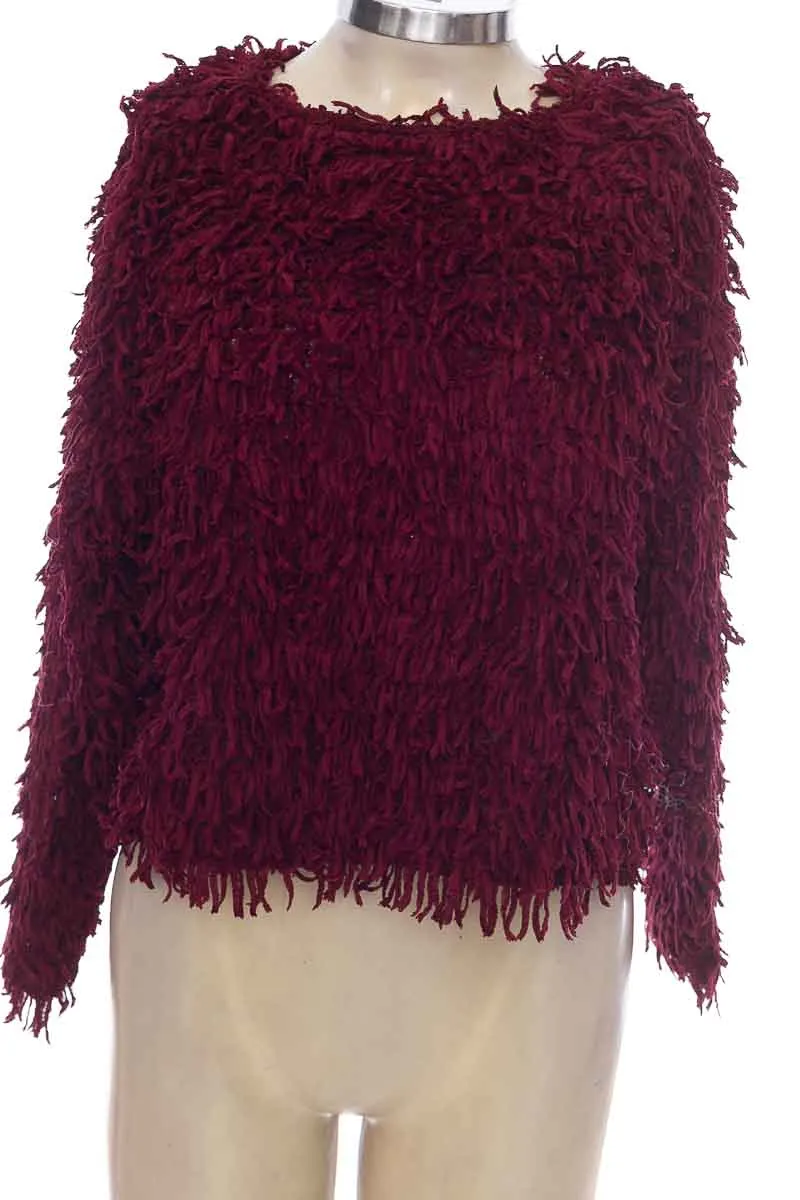 SWEATER COLOR VINOTINTO  ZARA