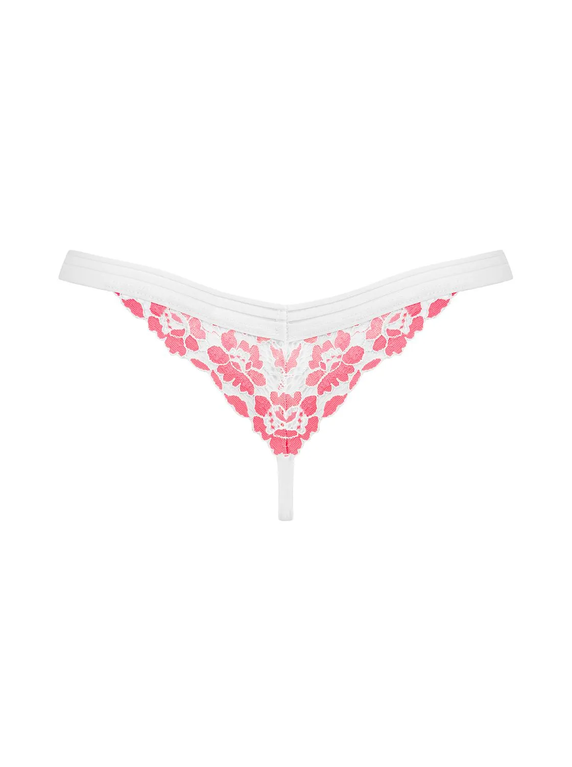 Tanga elegante de estampado floral 