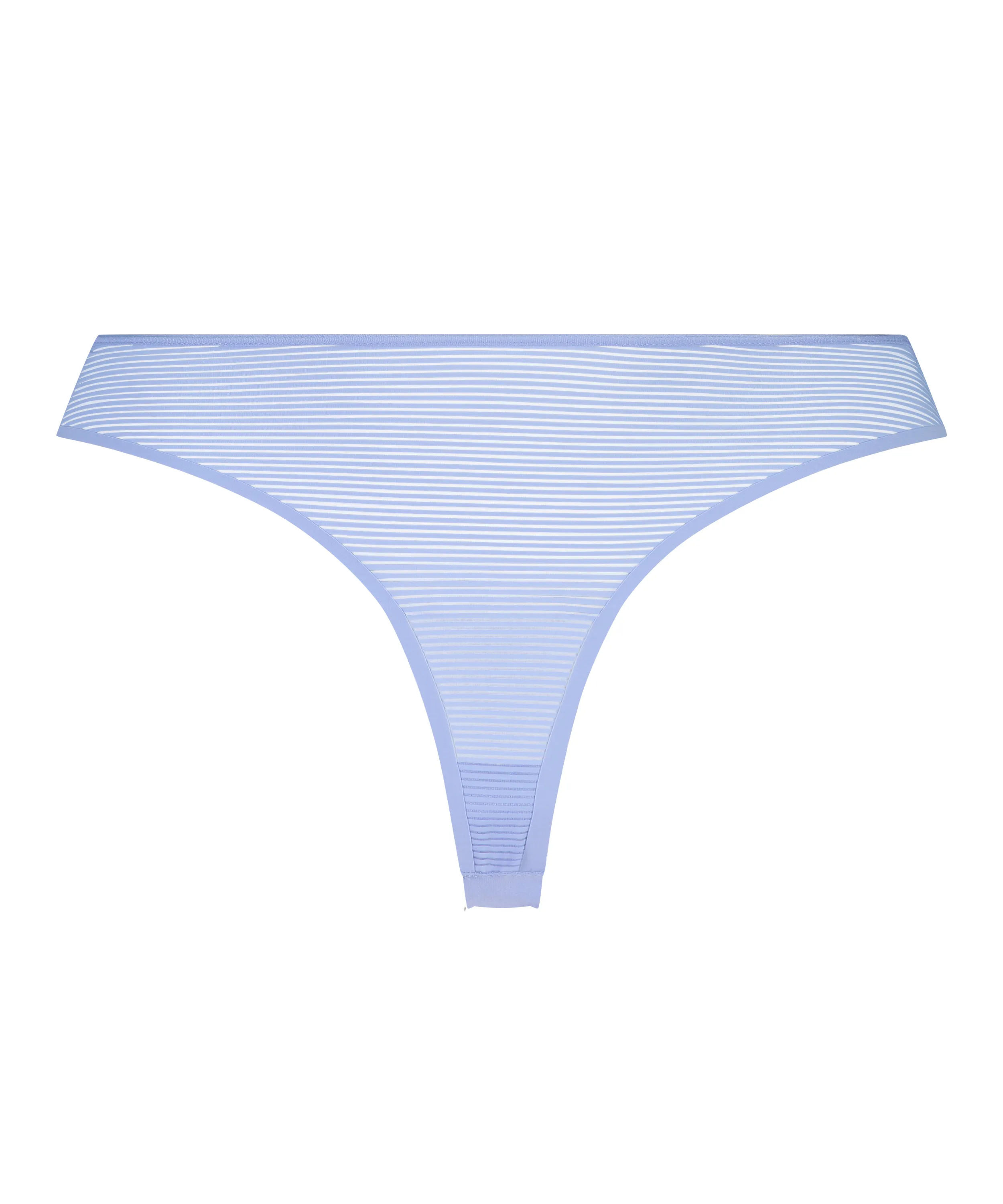 TANGA INVISIBLE STRIPE MESH  AZUL