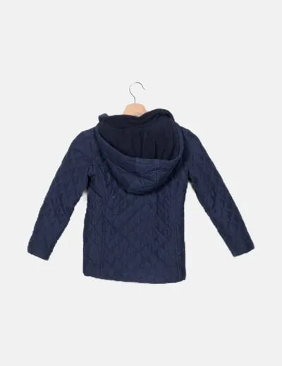 Tex Abrigo azul marino capucha