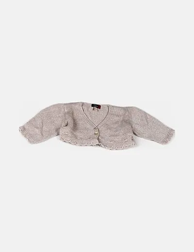 TIZZAS Chaqueta beige punto
