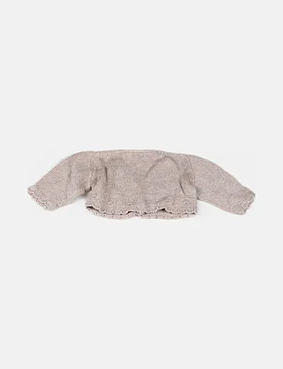 TIZZAS Chaqueta beige punto
