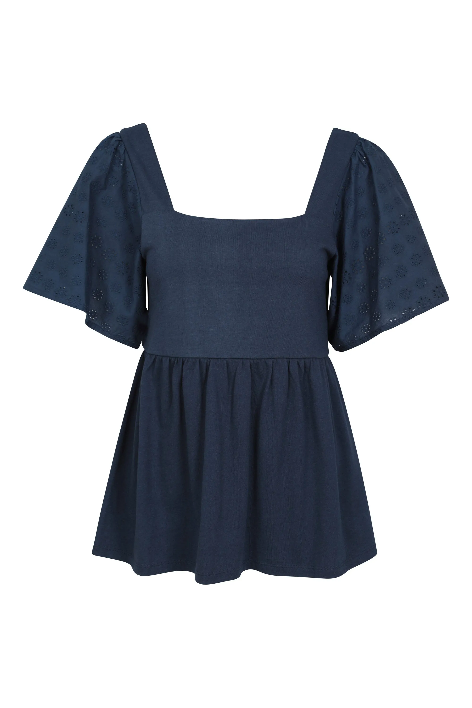 Top con manga de encaje para mujer Verona
