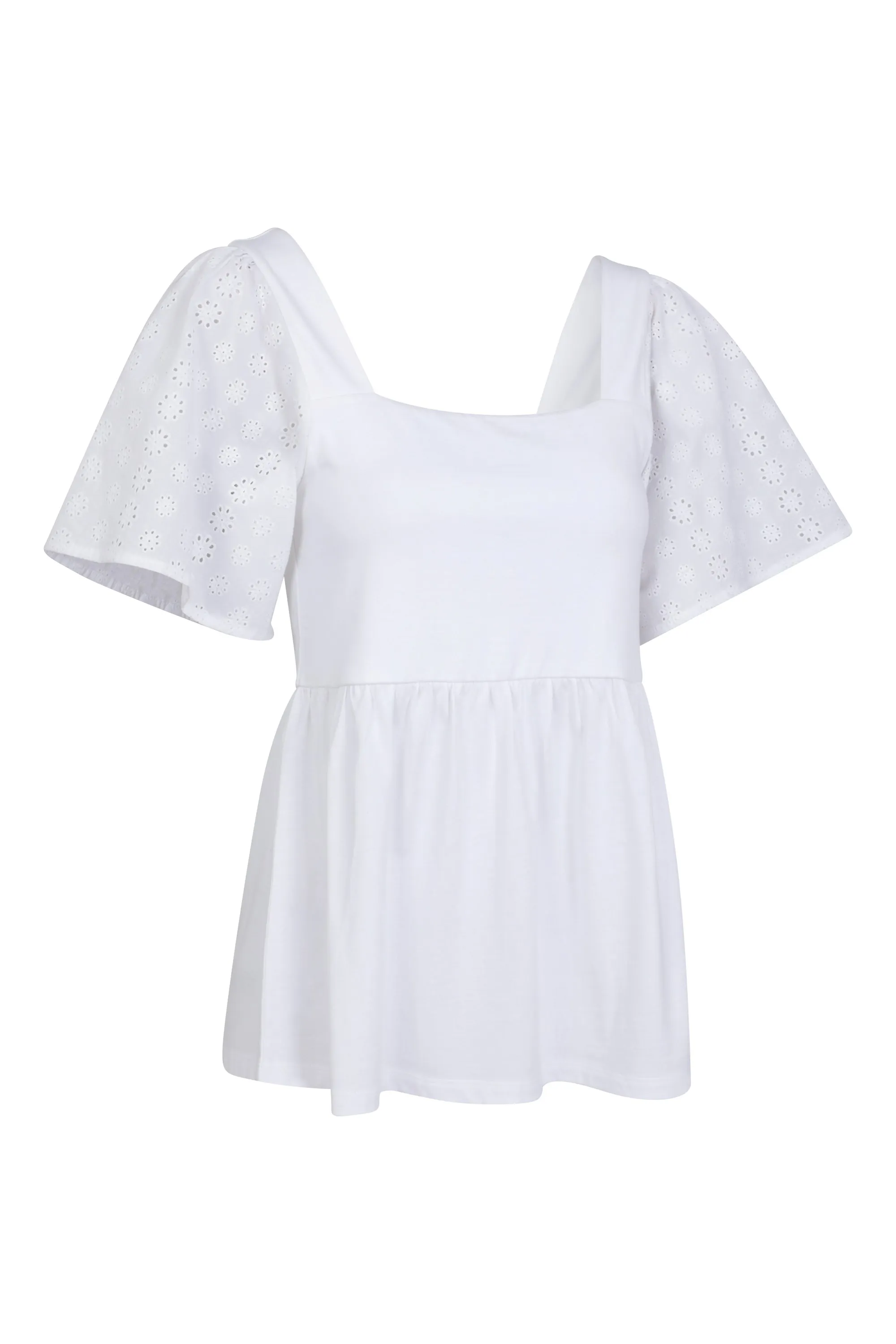 Top con manga de encaje para mujer Verona