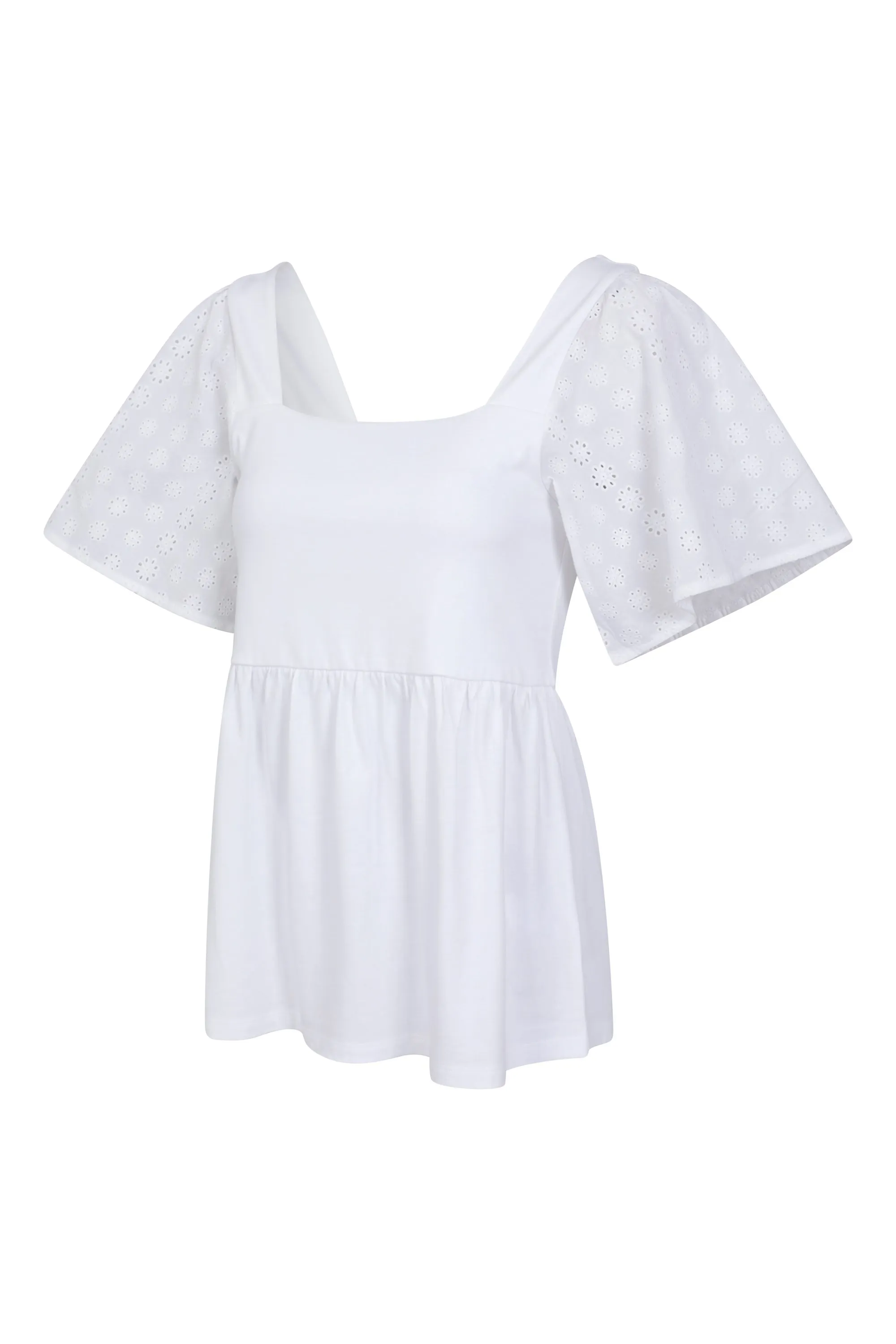 Top con manga de encaje para mujer Verona