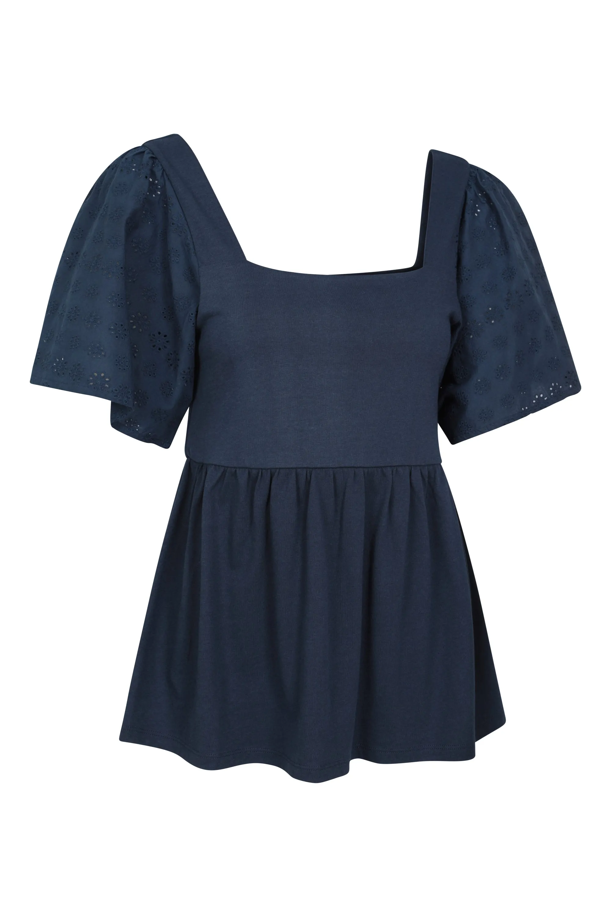 Top con manga de encaje para mujer Verona