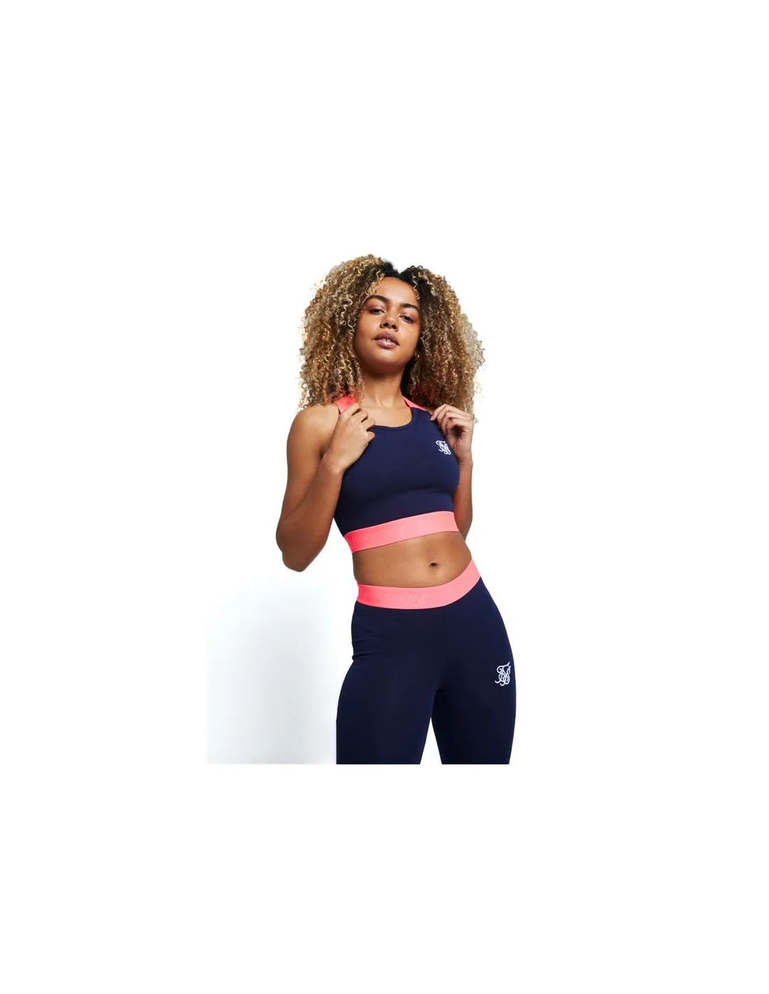 Top de Fitness Siksilk Neon Tape Bralette Mujer