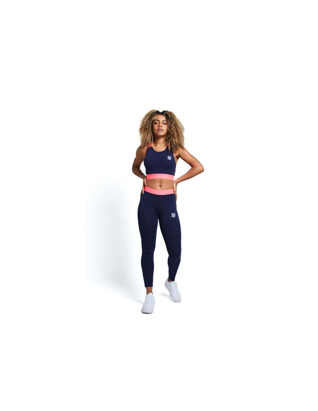Top de Fitness Siksilk Neon Tape Bralette Mujer