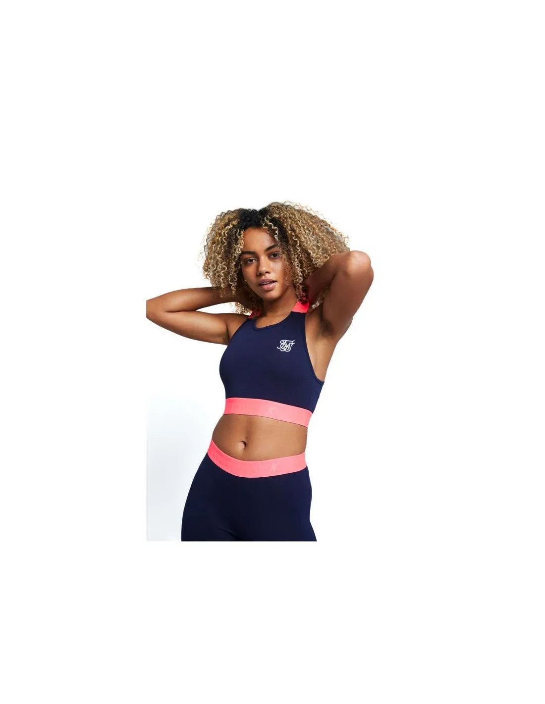 Top de Fitness Siksilk Neon Tape Bralette Mujer