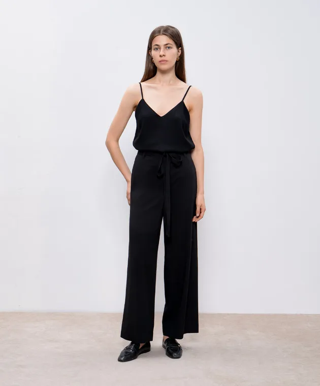Toteme Black pants with linen