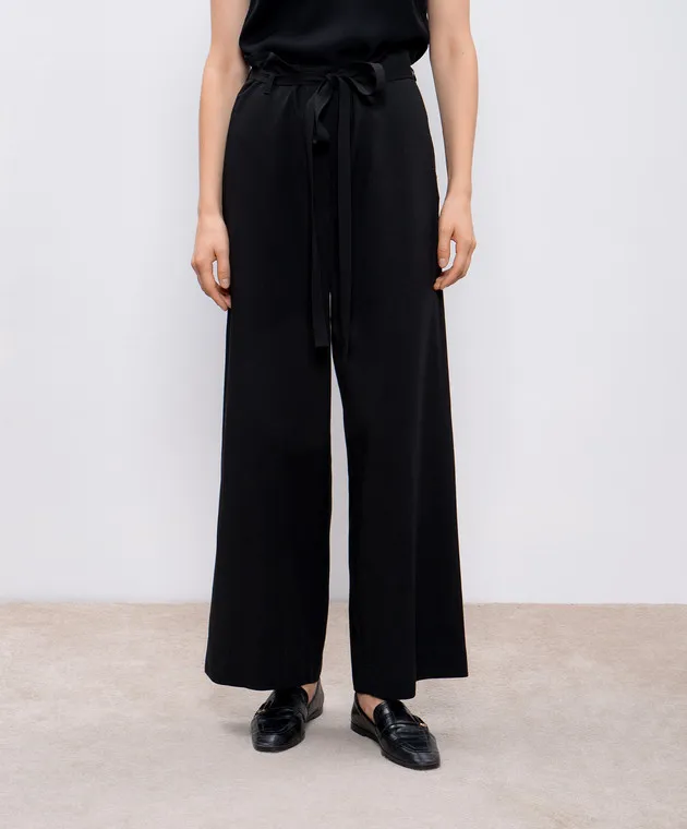 Toteme Black pants with linen