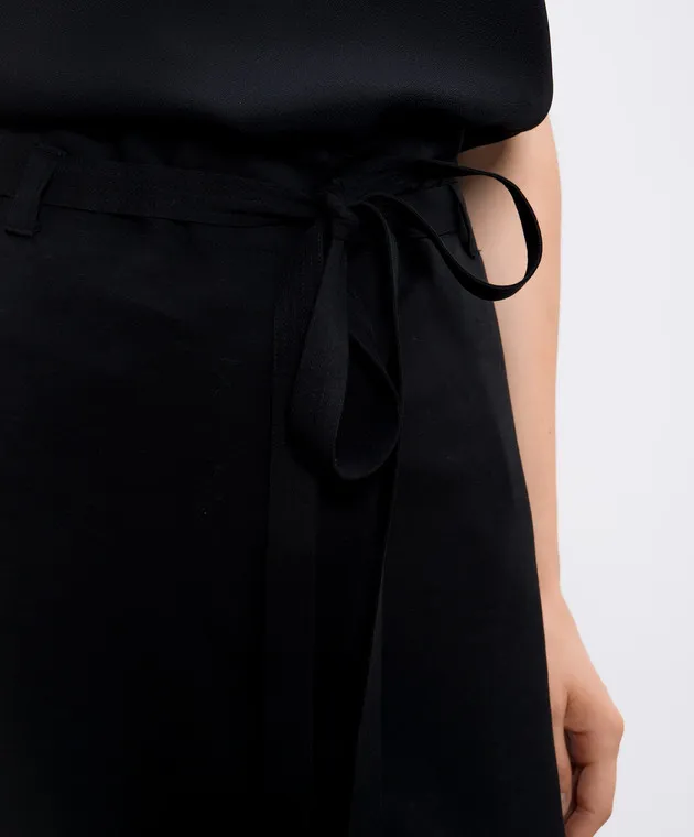 Toteme Black pants with linen